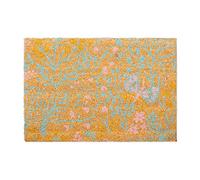 relaxdays Paillasson Coco «Printemps», Tapis Porte, Motifs de Fleurs & Feuilles, 40x60 cm, intérieur & extérieur, coloré