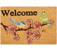 relaxdays Paillasson Coco Welcome Vogel