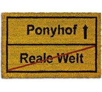 relaxdays Paillasson 'Cour de poney' coco 40x60 cm