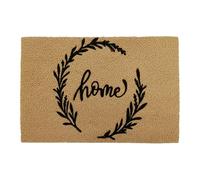 Relaxdays Paillasson en Coco, 60 x 40 cm, antidérapant, résistant aux intempéries, intérieur et extérieur, Naturel