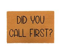 Relaxdays Paillasson en Coco antidérapant 60 x 40 cm Naturel résistants aux intempéries Did You Call First