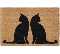 relaxdays Paillasson en coco avec motif de chat