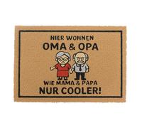 Relaxdays Paillasson en coco avec phrase 60x40 cm