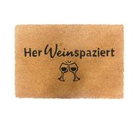 Relaxdays Paillasson en coco avec phrase 60x40 cm