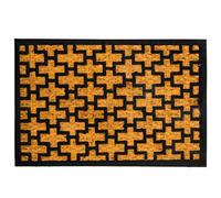 Relaxdays Paillasson en coco et PVC 60 x 40 cm