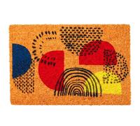 Relaxdays Paillasson en coco motif, 60 x 40 cm