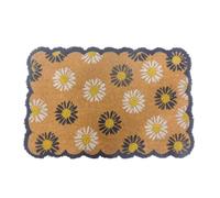 Relaxdays Paillasson en coco Plantes 60 x 40 cm