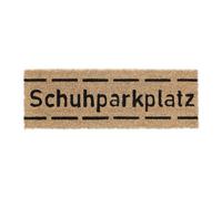 Relaxdays Paillasson, Fibres de Coco, Inscription, Compact, antidérapant, 75x25 cm, pour intérieur et extérieur, Nature