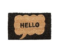 Relaxdays Paillasson en Fibres de Coco et Caoutchouc, HLP 1,5 x 40 x 25 cm, pour la Chambre d'enfant, Design Hello