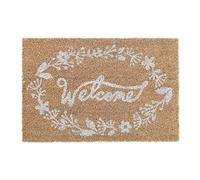 Relaxdays Paillasson en Fibres de Coco, Inscription accueillante, 40 x 60 cm, pour intérieur et extérieur, 40 x 60 cm