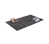 Relaxdays Paillasson gris chiné tapis d’entrée couloir intérieur extra plat mince 90 x 150 cm, noir-gris