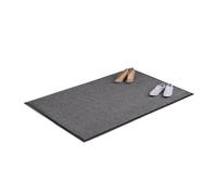 Relaxdays Paillasson gris chiné tapis d’entrée couloir intérieur extra plat mince 120 x 180 cm, noir-gris