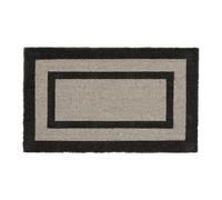 Relaxdays Paillasson long fibres de coco tapis de sol tapis porte d’entrée balcon jardin terrasse HxlxP : 75 x 45 x 1,5 cm face inférieure antidérapante caoutchouc PVC, couleur gris