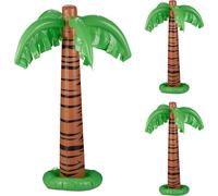 relaxdays Palmier gonflable, set de 3 pièces