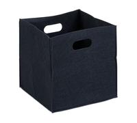 Relaxdays Panier à bûches lot de 10 noir