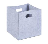 Relaxdays Panier à bûches lot de 4 gris