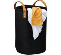 relaxdays Panier à linge en feutre portable