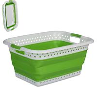 relaxdays Panier à linge pliable 36 litres
