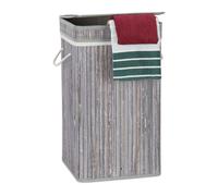 relaxdays Panier à linge pliable en bambou