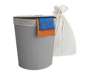 Relaxdays Panier d'angle en bambou avec couvercle