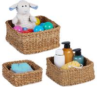 relaxdays Panier de rangement angulaire, set de 3 pièces