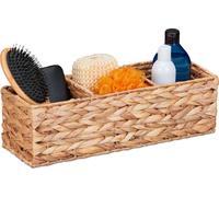 relaxdays Panier de rangement avec 3 compartiments
