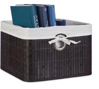 relaxdays Panier de rangement en bambou