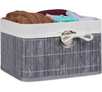 relaxdays Panier de rangement en bambou