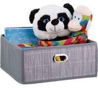 relaxdays Panier de rangement en bambou plat