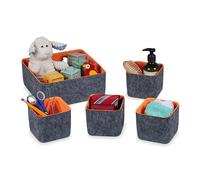 relaxdays Organiseur de tiroirs, lot de 5