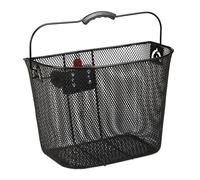 relaxdays Panier vélo avant acier noir
