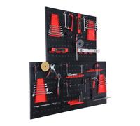 Relaxdays Panneau d'outils + kit d'accessoires