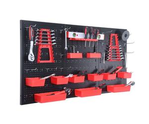 Relaxdays Panneau d'outils + kit d'accessoires