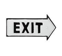 Relaxdays Panneau Exit en lot de 10