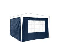 Relaxdays Panneau Latéral De Pavillon De Jardin Lot De 2 Parois Fenêtres Bleu