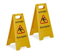 relaxdays Danger de glissade Set de 2 pièces