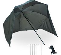relaxdays Parapluie de pêche avec parois latérales