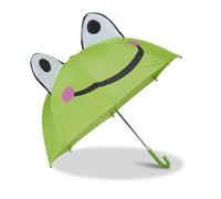 Relaxdays Parapluie pour enfants motif grenouille effet 3D fille garçon forme cloche, vert