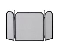 Relaxdays Pare-étincelles pour cheminée 10028791 – Acier, grille anti-étincelles 52,5 x 97 cm noir