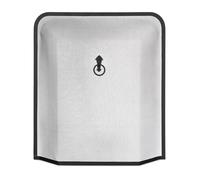 Relaxdays Pare-feu de cheminée, protège Contre Les étincelles, Grille Pare-étincelles poêle, HxL: 61x54 cm, métal, Noir