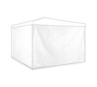 Relaxdays Paroi latérale tonnelle Panneau 3x2 m imperméable sans fenêtres, lot de 2 blanc