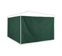 Relaxdays Paroi latérale tonnelle, Lot de 2, Panneau pour pavillon 3x2 m, imperméable, sans fenêtres, Plastique, Vert