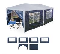 relaxdays Parties latérales de pavillon bleues, lot de 6