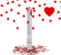 relaxdays Party Popper 40 cm Coeurs