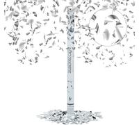 relaxdays Party Popper 80 cm argenté