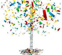 relaxdays Party Popper 80 cm Multicolore