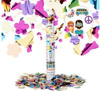 relaxdays Party Popper multicolore avec papillons