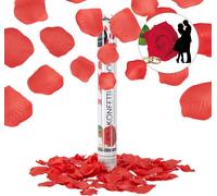 relaxdays Party Popper pétales de rose 40 cm