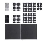 Relaxdays Patins en feutre lot de 2400 noir