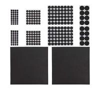 relaxdays Patins pour Meubles en Lot de 250, antidérapant, plaques à découper, Rond, EVA, différentes Tailles, Noir